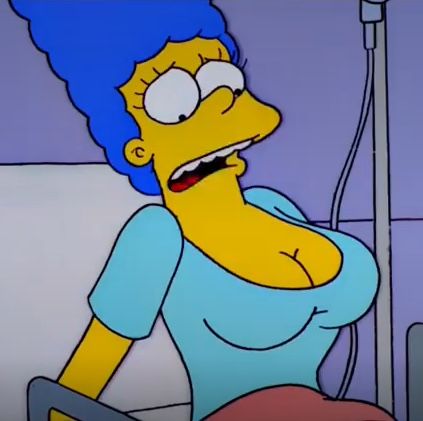 I aprove. Marge Simpsons Fanart, Marge Simpsons Aesthetic, Marge Simpsons, Punk Cartoon, Cartoon Mom, Goth Disney, Marge Simpson, Simpsons Drawings, Female Cartoon Characters