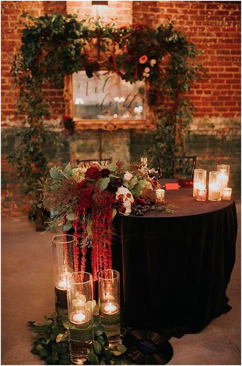 Moody Reception, Dark And Moody Wedding, Ballerina Wedding, Luxurious Garden, Comfortable Lounge, Dark Wedding, Dark And Moody, Farm Tables, Moody Wedding