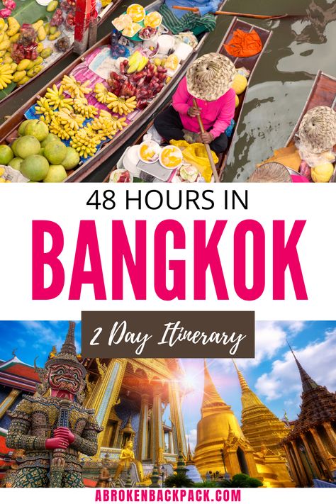 Wondering what to see in Bangkok in two days? Explore our 2 days in Bangkok itinerary and start planning your holidays now! 2 Days In Bangkok, Bangkok Tourist, Bangkok Itinerary, Bangkok Travel Guide, Bangkok Shopping, Asia Countries, Thai Islands, Thailand Itinerary, Asia Trip