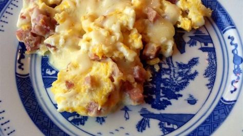 Spam and Eggs Recipe - Allrecipes.com Spam And Eggs, Spam Recipes Dinners, Spam Sandwich, Hearty Breakfast Recipes, Spam Recipes, Luncheon Meat, Eggs Recipe, Food Board, Savory Breakfast