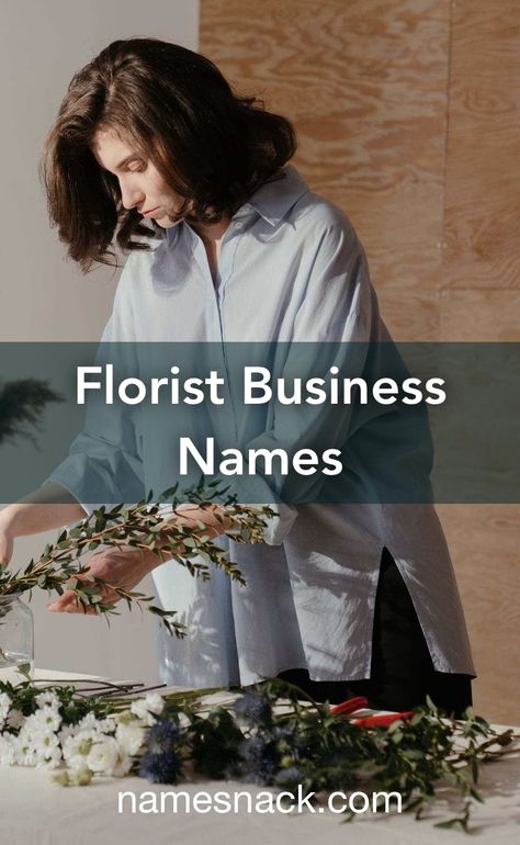 10 memorable name ideas for a florist business. Florist Ideas Business, Florist Business Name Ideas, Floral Shop Names Ideas, Florist Shop Name Ideas, Floral Business Names, Florist Name Ideas, Flower Business Names, Flower Shop Names Ideas, Small Flower Shop Interiors