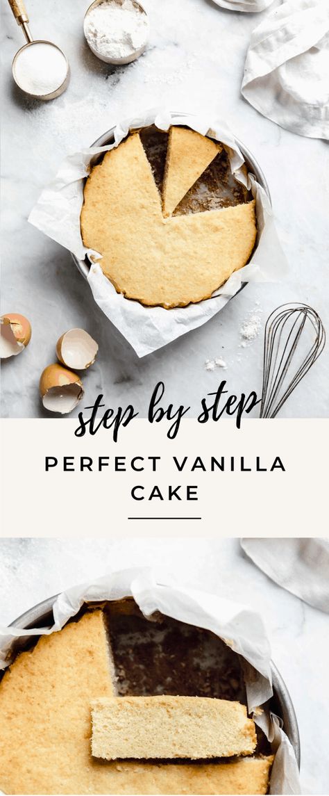 The Best Vanilla Cake, Best Vanilla Cake, Perfect Vanilla Cake, Best Vanilla Cake Recipe, Homemade Vanilla Cake, Broma Bakery, Easy Frosting, Torte Cupcake, Vanilla Cake Recipe