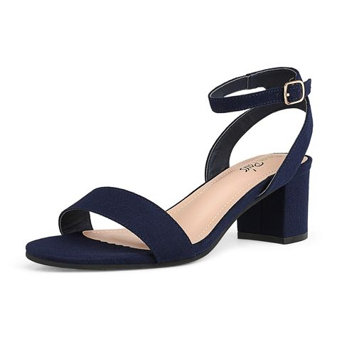 DREAM PAIRS Women's Open Toe Ankle Strap Low Block Chunky Heels Sandals Party Dress Pumps Shoes Basic Shoes, Ankle Strap Sandals Heels, Low Heel Sandals, Chunky Sandals, Woman Shoes, Chunky Heels Sandals, Chunky Block Heels, Shoe Carnival, Pump Dress