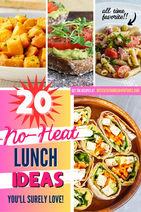 Looking for a way to ditch the microwave and still have a delicious, hot lunch? Check out our no-heat lunch ideas! From salads to wraps, we've got you covered. via @mystayathome Jw Convention Lunches, No Heat Food Ideas, Convention Lunch Ideas, Convention Lunch Ideas Jw, No Heat Lunch Ideas, No Heat Lunches, No Heat Lunch, Easy Lunches For Work, Spinach Salad With Chicken