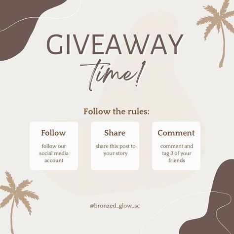 ✨Bronzed Glow Natural Spray Tanning✨ on Instagram: "🎉 GIVEAWAY TIME 🎉 Winner will receive one of our BEST SELLERS, Hydrate Me Gradual Tanning Lotion! Are you feeling lucky 🍀 today?! The rules are simple: 1. Follow our account; @bronzed_glow_sc 2. Share this post to your story! (If you’re profile is NOT public, you must send a screenshot to us that it is posted) 3. Comment on this post AND tag 3 friends! (This is for the USA only!) 🇺🇸 Giveaway ends 3/22/23 GOOD LUCK! 🌴🥥✨🤍 #giveaway #self Spray Tan Post Ideas, Natural Spray Tan, Gradual Tanning Lotion, Tan Instagram, Spray Tan Business, Gradual Tan, Models Needed, Feeling Lucky, Pics Ideas