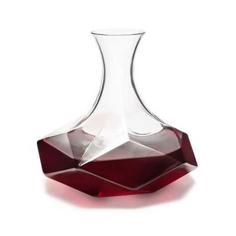 Wine Decanter Set, Wine Carafe, Base Ten, Wine Gift Baskets, Faceted Design, Decanter Set, Crystal Decanter, Crystal Glassware, Wine Chillers