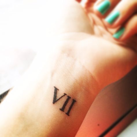 VII for my family My Family, I Tattoo, Triangle Tattoo, Tattoos