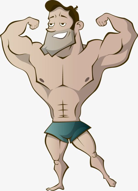 Strong Guy Drawing, Strong Man Illustration, Strong Man Drawing, Strong Male Character, Strong Drawing, Muscle Cartoon, Male Face Drawing, A Strong Man, Strong Person