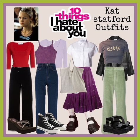 How To Dress Like Kat Stratford, Kat Stratford Outfit Ideas, 10 Things I Hate About You Kat Outfits, 10 Things I Hate About You Costume, Kat 10 Things I Hate About You Outfits, 10 Things I Hate About You Kat, Kate Stratford Outfits, Kat Stanford Outfits, Kat 10 Things I Hate About You