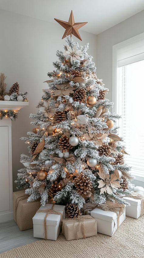 40 Unique Mini Tree Decorating Ideas Beige Tree Christmas, Warm White Christmas Tree, Christmas Tree Ideas White And Gold, Fun Christmas Tree Ideas For Kids, Flocked Pencil Tree Decorating Ideas, Slim Christmas Tree Ideas Decorating, Frosted Christmas Tree Ideas, Rustic Farmhouse Christmas Tree Ideas, Flocked Tree Decorating Ideas