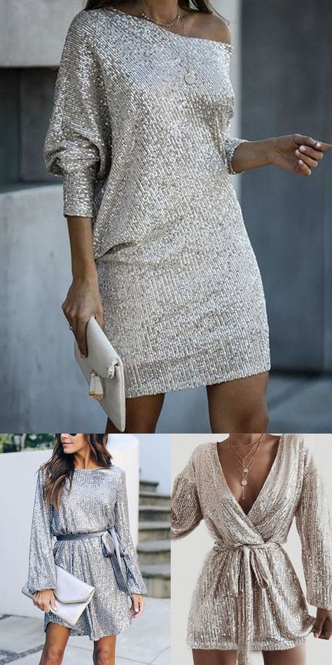 White And Gold Off The Shoulder Dress, Off The Shoulder Sequin Dress, White Party Dresses For Women, White And Gold Party Outfit, White And Gold Outfits Classy, Black And Gold Outfit Parties, White Party Outfits Women, Black Sequin Dress Outfit, Short Party Dresses For Women