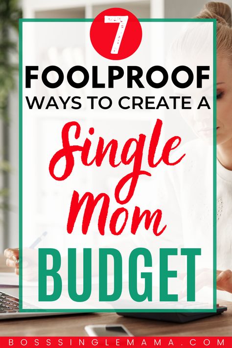 Make a single mom budget and get ahead financially. Master your budget system and make saving money as a single mom easier than ever! #singlemombudget #singlemom #budget #budgeting #budgetingtips #budgetinghacks #singlemommoneytips #singlemommoneyhacks Single Mom Finances, Single Mom Living, Single Mom Budget, One Income Family, Budget System, Budget Guide, Money Saving Advice, Savings Tips, Single Parents