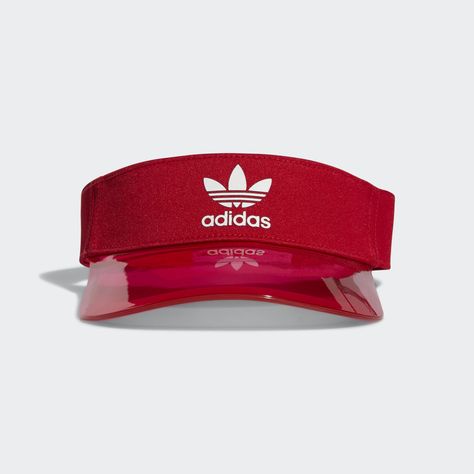 Visor Outfit, Nike Visor, Womens Visor, Visor Hairstyles, Hat Hair, A Cap, Visor Hats, Red Adidas, Berets