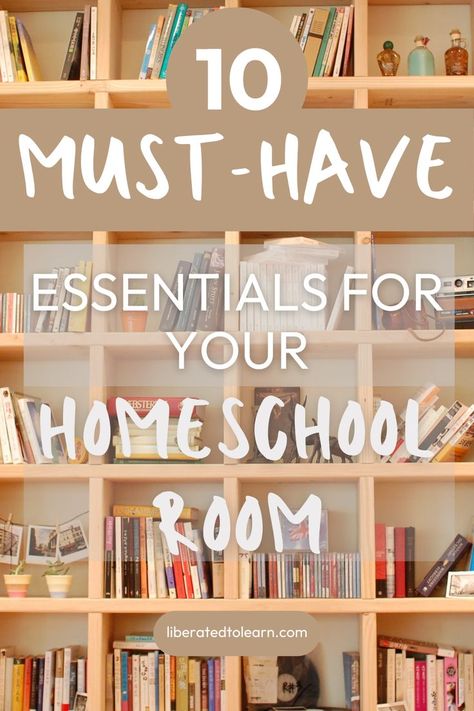 Creating a homeschool room is both fun and exciting. The joy is in preparing what it will look like and what you’ll have in it, but have you ever thought about the essentials of a homeschool room? We've compiled a list of 10 MUST-HAVE essentials for your homeschool room! Cozy Homeschool Room Ideas, Tiny Homeschool Room, Preschool Homeschool Set Up Small Space, Homeschool And Playroom Ideas, Homeschool Room Setup, Homeschool Necessities, Homeschool Set Up, Toddler Homeschool Room, Homeschool Must Haves