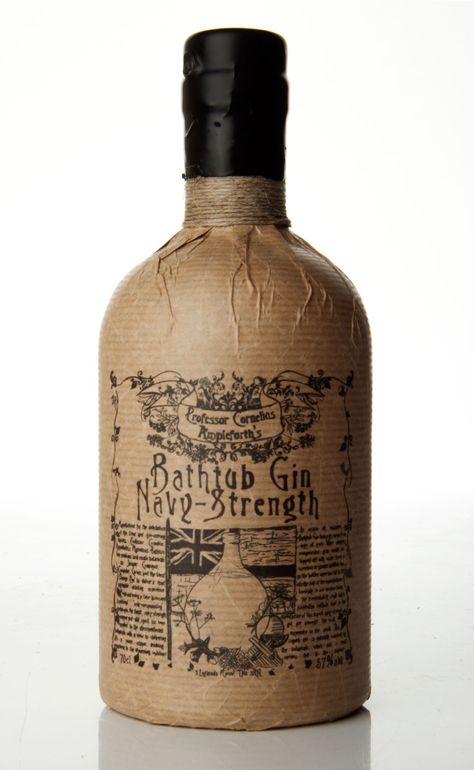 Bathtub Gin – Navy Strength Bathtub Gin, Bar Ideas, Whiskey Bottle, Typography Design, Vodka Bottle, Gin, Drinks, Bar, Navy