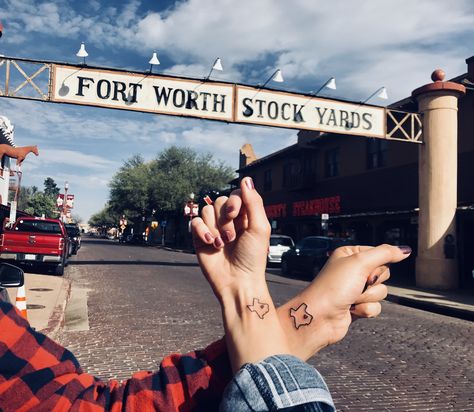 Best friend tats, Fort Worth, Texas stockyards Best Friend Tats, Texas Stockyards, Friend Tats, Cute Tats, Fort Worth Texas, Fort Worth, Highway Signs, Best Friend, Tatting