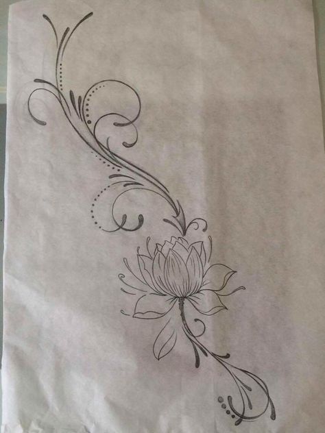 Flowers And Swirls Tattoo, Lotus Flower And Vines Tattoo, Lotus Flower Tattoo With Vines, Lotus Flower Vine Tattoo, Lotus Vine Tattoo, Lotus Collar Bone Tattoo, Lotus Flower Hip Tattoo, Ankle Foot Tattoo, Flower Hip Tattoos