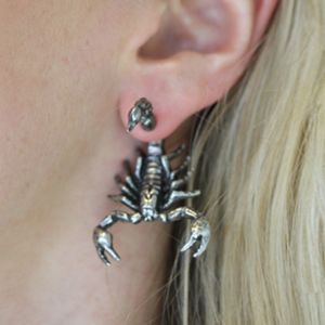 regalrose.com Scorpion Nose Ring, Scorpion Jewelry, Scorpion Earrings, 3d Earrings, Scorpio Gifts, Boho Punk, Earring Pins, Body Jewelry Piercing, Southwest Jewelry