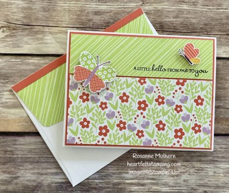 Kiss Goodbye, Finally Friday, Hello Cards, Butterfly Kisses, Designer Paper, Designer Series Paper, Butterfly Cards, Card Making Inspiration, Card Sketches