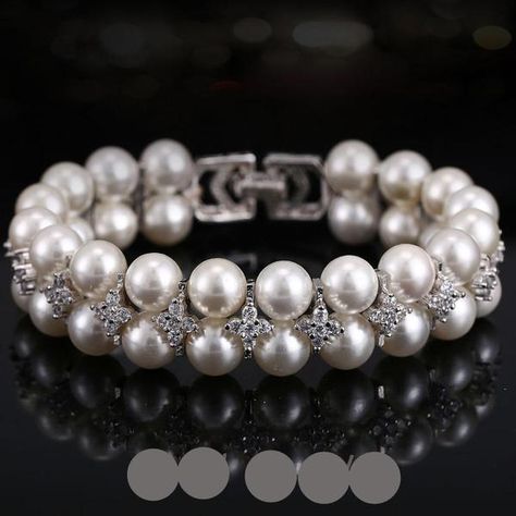 ... Wedding Pearl Jewelry, Bridal Bracelets, Pearl Bangle Bracelet, Pearl Charm Bracelet, Wedding Bracelets, Bridal Accessories Jewelry, Pearl Jewelry Wedding, Pearl Bangle, White Bracelets