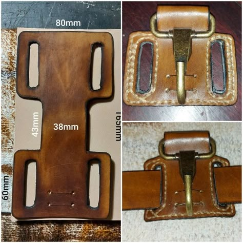 Leather Belt Key Holder, Leather Workshop Ideas, Belt Key Holder, Diy Leather Working, Handmade Leather Work, Custom Leather Work, Leather Working Patterns, Diy Leather Projects, Sac Diy