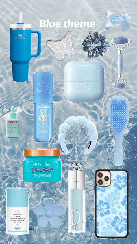 Beautiful blue Blue Items Aesthetic, Blue Girly Things, Blue Wishlist, Sanrio Outfits, Blue Everything, Blue Vibes, Blue Stuff, Blue Things, Blue Banana