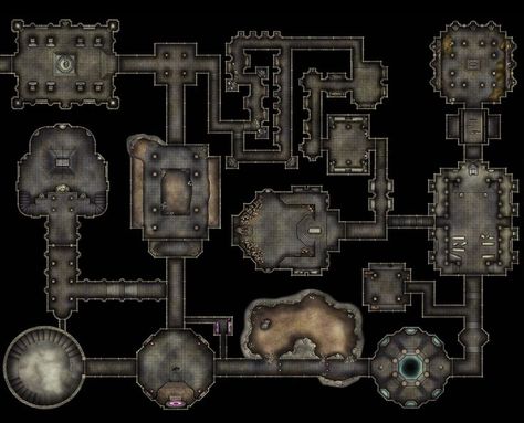 Crypt Dungeon Map, Dnd Mega Dungeon Map, Dnd Underground Ruins Map, Dnd Dungeon Maps Tomb, Mega Dungeon Map, Dnd Underground Temple Map, Crypt Map Dnd, Tunnels Battlemap, Dnd Dungeon Battlemap