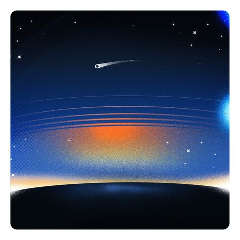 Comet Illustration, Spaceship Illustration, Futurism Art, Space Illustration, Presentation Design Template, Celestial Art, Cool Wallpapers Art, Sky And Clouds, Retro Futurism