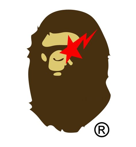 A Bathing Ape (BAPE) Bape Art, Bape Ape, History Logo, Image Swag, Bathing Ape, Rug Art, A Bathing Ape, Logo Sticker, 로고 디자인