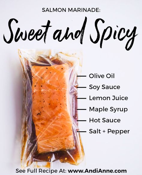 Sweet And Spicy Salmon Marinade, Smoked Salmon Marinade, Marinades For Salmon, Fish Marinades, Marinate Recipe, Salmon Marinades, Sweet And Spicy Salmon, Salmon Marinade Recipes, Fish Marinade