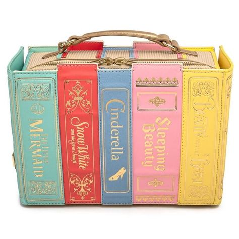 Loungefly Launches Disney Princess Books Handbag | Inside the Magic Cinderella Sleeping, Disney Princess Books, Princess Book, Disney Purse, Book Purse, New Disney Princesses, Disney Books, Disney Handbags, Loungefly Bag