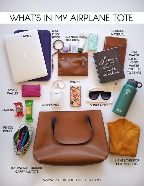 Carry On Tote, Airplane Essentials, Traveling Tips, Travel Checklist, Travel Website, Packing Tips For Travel, Packing Tips For Vacation, Travel Light, What To Pack