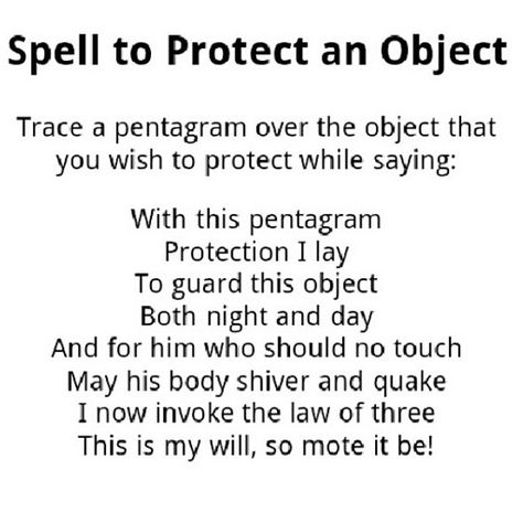 Spell to Protect an Object Wiccan Rituals, Witch Things, Protection Spell, Magic Spell Book, Wiccan Spell Book, Witch Spell Book, Wicca Witchcraft, Protection Spells, Wiccan Spells