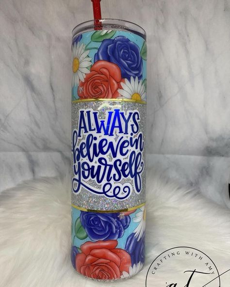 Crafting With Amy on Instagram: “Red, white and blue. 30oz tumbler is Ready to sell $45 shipped $40 local pick up. Contact me for custom orders. #epoxy #epoxytumbler…” Motivational Tumbler, Always Believe In Yourself, Epoxy Tumbler, Custom Cups, Custom Glitter, Always Believe, 30 Oz Tumbler, Custom Tumbler, Shopify Store