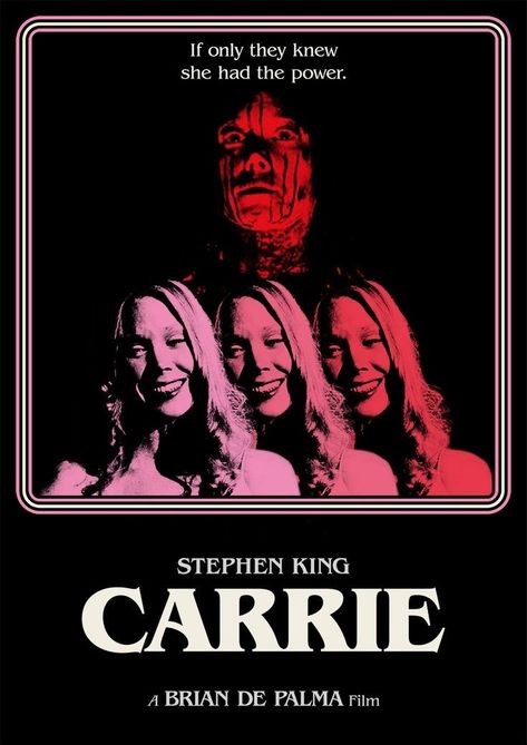 Carrie (1976) Carrie Movie 1976, Stephen King Film, Carrie Movie, Carrie 1976, Scary Terry, Carrie White, Horror Punk, Queen Poster, Best Movie Posters