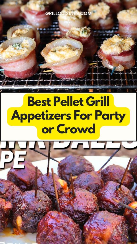 Elevate your appetizer game with this must-try recipe for your pellet grill! These bacon-wrapped jalapeño poppers are stuffed with cream cheese and cheddar, then smoked to perfection, delivering a mouthwatering combination of smoky, spicy, and creamy flavors. Perfect for any gathering, these bbq appetizers will be a hit at your next BBQ or party! You can make these smoked appetizers on Traeger, Pitboss pellet grills#PelletGrill #SmokedAppetizers#smokerrecipes Pellet Grill Snacks, Pellet Smoker Dinner Ideas, Smoked Bacon Appetizers, Pit Boss Appetizers, Best Smoked Appetizers, Pellet Grill Ideas, Pellet Grill Recipes Sides, Appetizers On Smoker, Traeger Appetizer Recipes