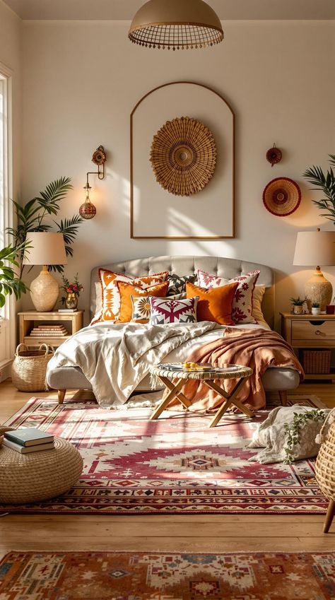 Luxury Boho Bedroom Ideas Luxury Boho Bedroom, Opulent Bedroom, Boho Bedrooms, Luxury Boho, Glamourous Bedroom, Boho Bedroom Ideas, Bedroom Oasis, Bedroom Retreat, Boho Glam