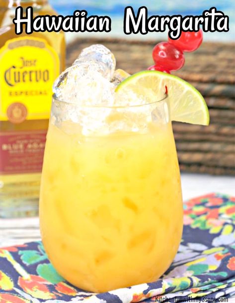 This tropical flavored Hawaiian Margarita is the perfect summer cocktail. One sip of this drink and you feel like you have been whisked away to the islands. Pineapple and coconut make this margarita a refreshing change to some of the other heavier cocktails. Hawaiian Margarita, Traditional Margarita Recipe, Sunrise Drink, Yummy Summer Cocktails, Traditional Margarita, Pineapple And Coconut, Summer Cocktail Recipes, Summer Cocktail, Margarita Recipes