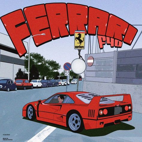 Run into the future with this retro aesthetic Ferrari, where the past meets today's speed.⁣ ⁣ Artwork by: @zakaria_ourhou⁣ ⁣ #indiefound #creativecommunity #inspiration #graphicdesign #graphicart #vintagedesign #retro⁣ #coverart #coverartwork #typeart #visualgraphc #ferrari #adventure #digitalillustration #customtypography #graphicplanet #motiongraphics #retroaesthetic #typeanimation #customanimation #aestheticdesign #thedesigntip #retrovibes #illustration #ferrarif40 #80s #ferrari #outrun 80s Ferrari, Aesthetic Ferrari, Digital Identity, Retro Graphic Design, Car Artwork, Ferrari F40, User Experience Design, Cover Artwork, Aesthetic Collage