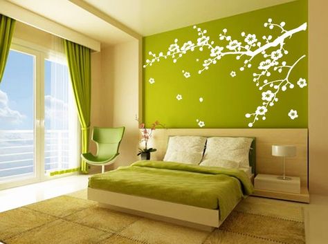 stenciling Room Colour Design, Lime Green Wall, Accent Wall Ideas, Lime Color, Cozy Spaces, Colour Design, Big Ideas, Fresh Lime, Wall Ideas