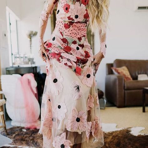 Floral Embroidered Bridesmaid Dress, Mountain Birthday, Desert Wedding Dress, Nontraditional Wedding Dress, Offbeat Wedding, Embroidered Wedding Dress, Pink Wedding Dress, Wedding Pink, Floral Rosa