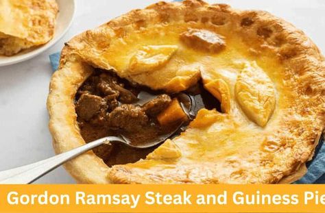 Gordon Ramsay Steak and Guiness Pie Recipe 🥧 Steak Pie Recipe, Steak And Guinness Pie, How To Reheat Steak, Guinness Pie, Gordon Ramsay Steak, Steak Pie, Gordon Ramsay Recipe, Mary Berry Recipe, Beef Pies