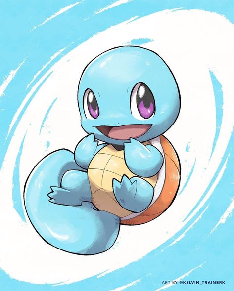 Squrtile Pokemon Cute, Squirtle Pokemon Art, Squirtle Drawing, Squirtle Tattoo, Pokémon Squirtle, Pokemon Lapras, Pokemon Tattoos, Pokemon World, Old Pokemon