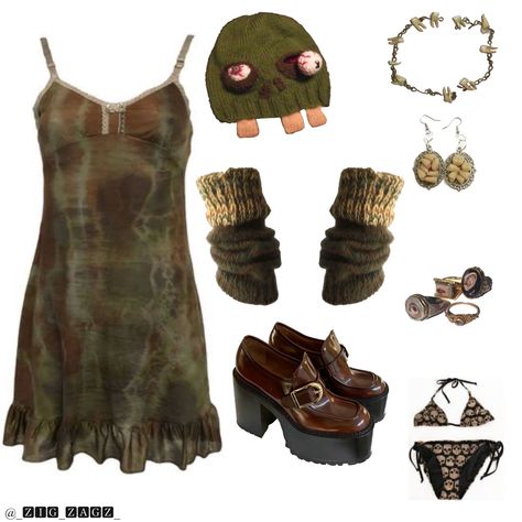 Zombie Clothes Aesthetic, Zombie Core Aesthetic Outfits, Zombie Costume Aesthetic, Zombie Aesthetic Outfit, Zombie Core Outfits, Zombiecore Outfits, Zombiecore Aesthetic Outfits, Sixth Dimension Outfits, Zombie Girl Aesthetic