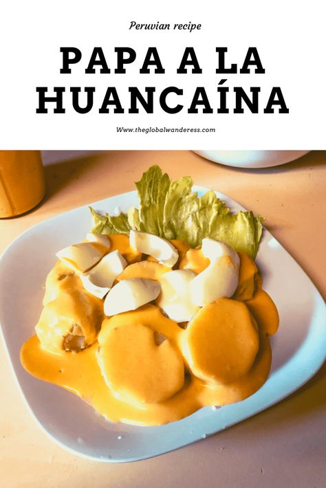 Peruvian Dishes Recipes, Peruvian Potatoes Recipes, Huancaina Sauce Recipe, Huancaina Sauce, Bolivian Recipes, Polynesian Recipes, Peruvian Potatoes, Bolivian Food, Peruvian Dishes