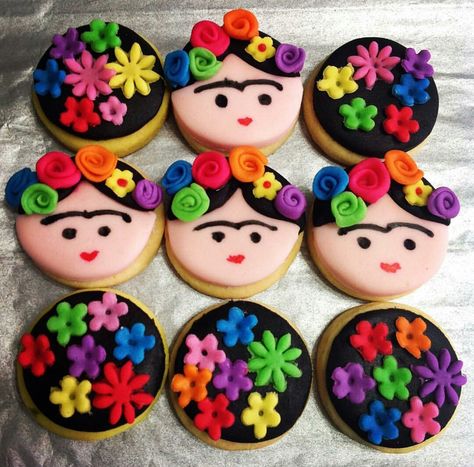 Mexican Fiesta Birthday Party, Mexican Cookies, Elegant Cookies, Biscuit Decoration, Doll Cookies, Skull Cookies, Halloween Cookies Decorated, Fiesta Birthday Party, Festive Cookies