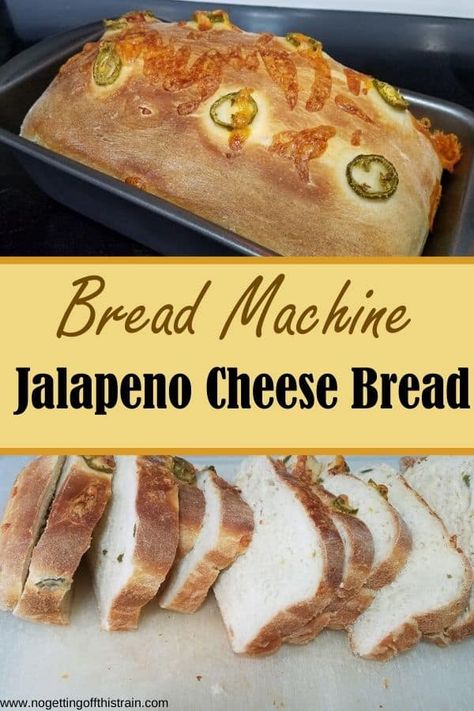 Step up your bread making skills with this Bread Machine Jalapeno Cheese Bread! This easy recipe is slightly spicy, slightly cheesy, but fully delicious! #bread #breadmachine #recipe #easyrecipe Bread Recipe For Bread Machine, Recipe For Bread Machine, Beach Bread, Sourdough Bread Machine, Gf Bread Recipe, Traditional Bread Recipe, Jalapeno Cheese Bread, Recipe For Bread, Easy Bread Machine Recipes