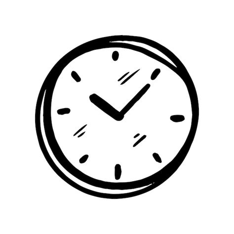 Time Icon Clock, Timer Illustration, Clock Doodle, Clock Symbol, Planet Icon, Time Timer, Vector Doodle, Time Icon, Time Tracker