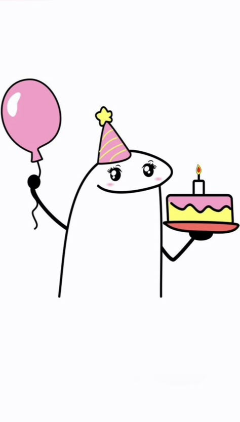 Happy Birthday Mom Aesthetic, Funny Birthday Story, Birthday Cartoon Aesthetic, Happy Birthday Doodles, Funny Stick Figures, Aesthetic Profile Picture Cartoon Soft, Birthday Doodle, Fyp Aesthetic, Birthday Wishes For Friend