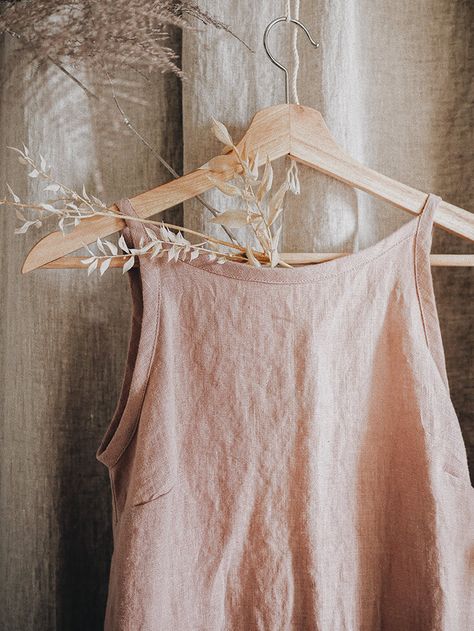 Linen Tank Sewing Pattern, Linen Romper Pattern, Linen Sewing Ideas, Linen Patterns Sewing, Linen Dress Sewing Pattern, Diy Linen Top, Linen Clothes Patterns, Linen Top Sewing Pattern, Diy Linen Dress